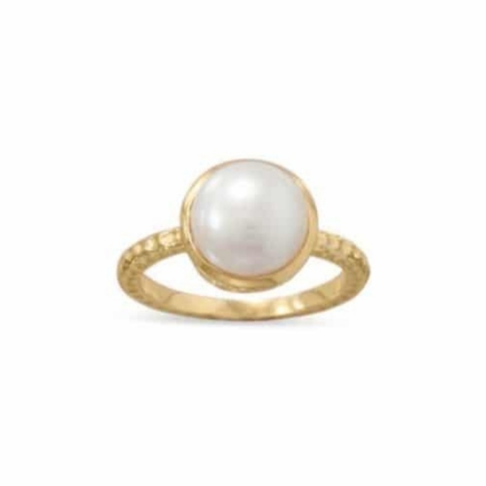 🥰 AMBER PEARL RING